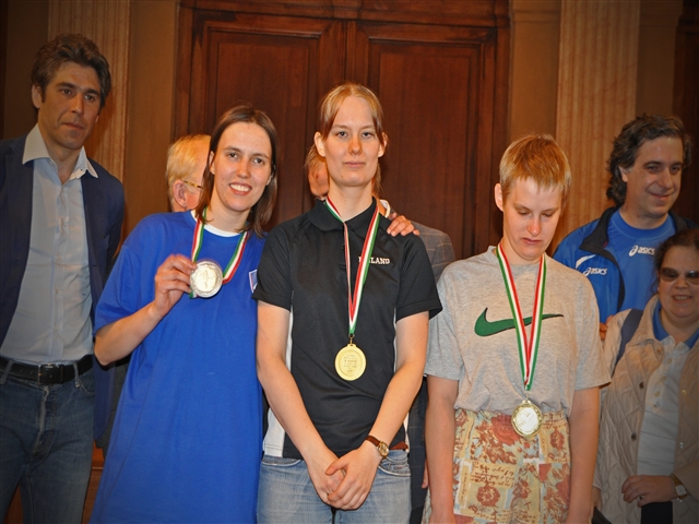 Podio Femminile - 2° Tanja Oranic, 1° Hanna Vilmi, 3° Anjia